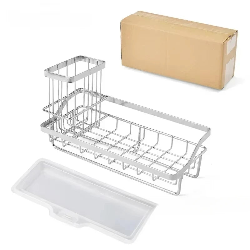 SWANS Stainless Steel Kitchen Sink Caddy & Sponge Holder Kitchen Sink Caddy SWANS