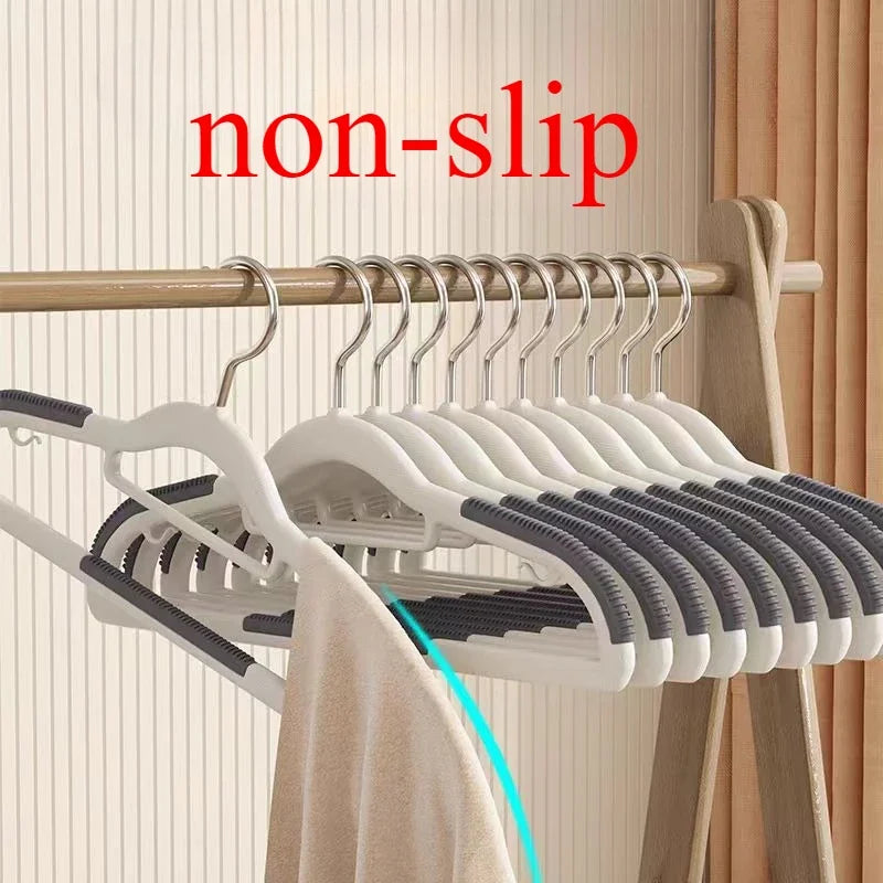 10-Pack Non-Slip Rotating Hook Clothes Hangers – Plastic Clothes Hangers SWANS