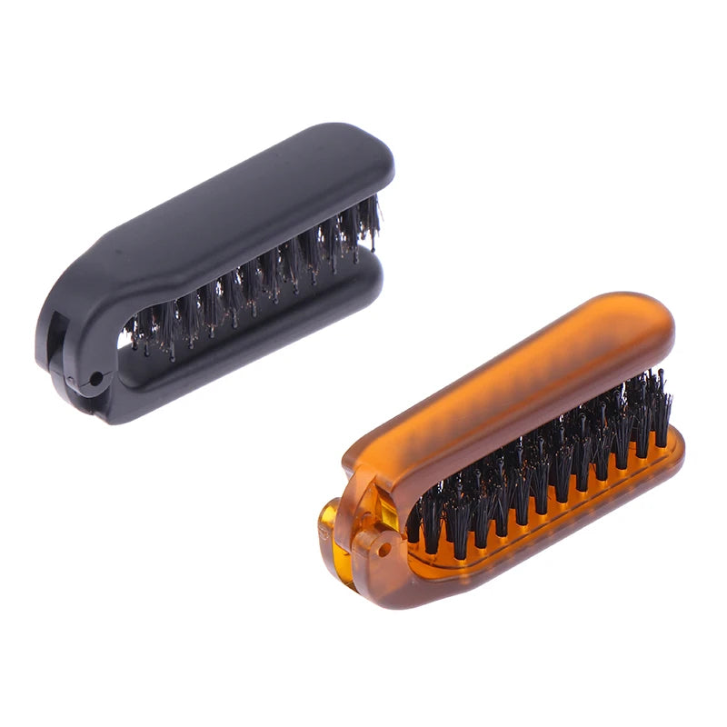 Foldable Boar Bristle Hair Brush – Compact Travel Comb Travel Hair Brush SWANS
