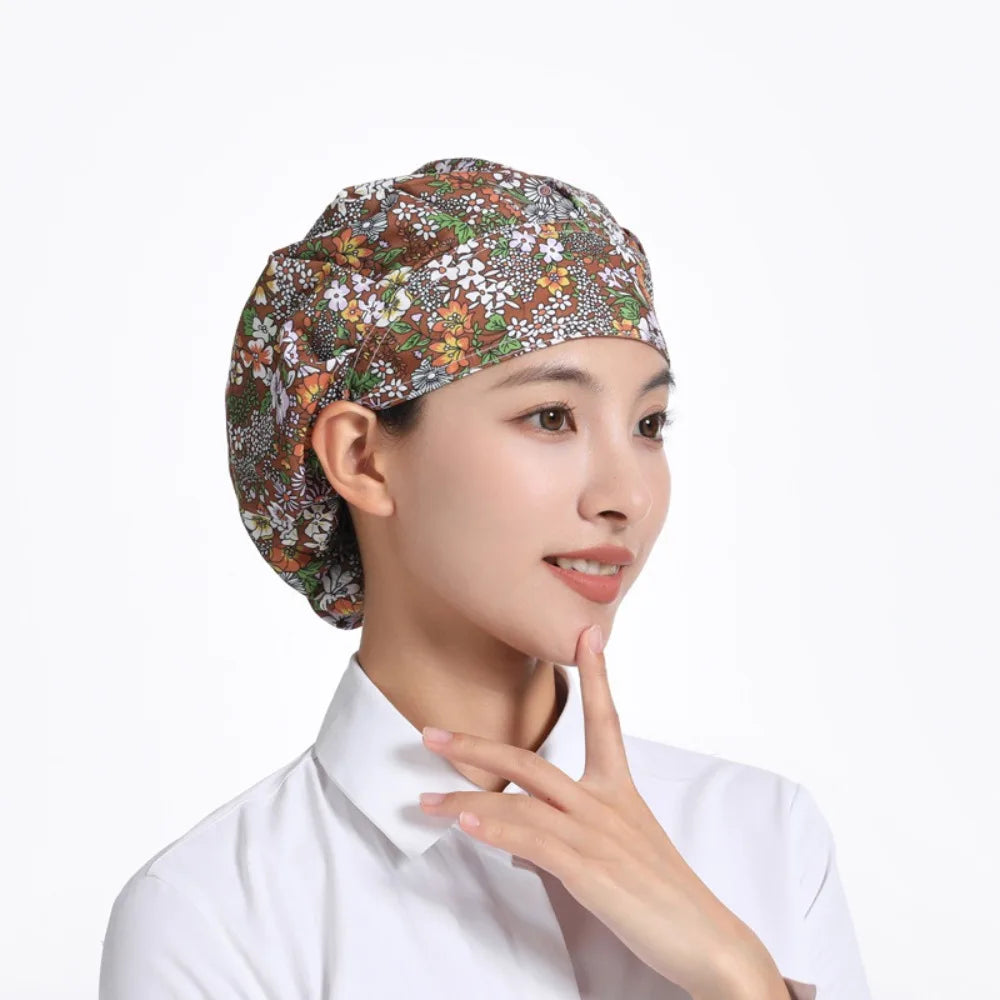 Adjustable Cotton Chef Hat – Breathable Dustproof Cooking Cap Chef Hat SWANS