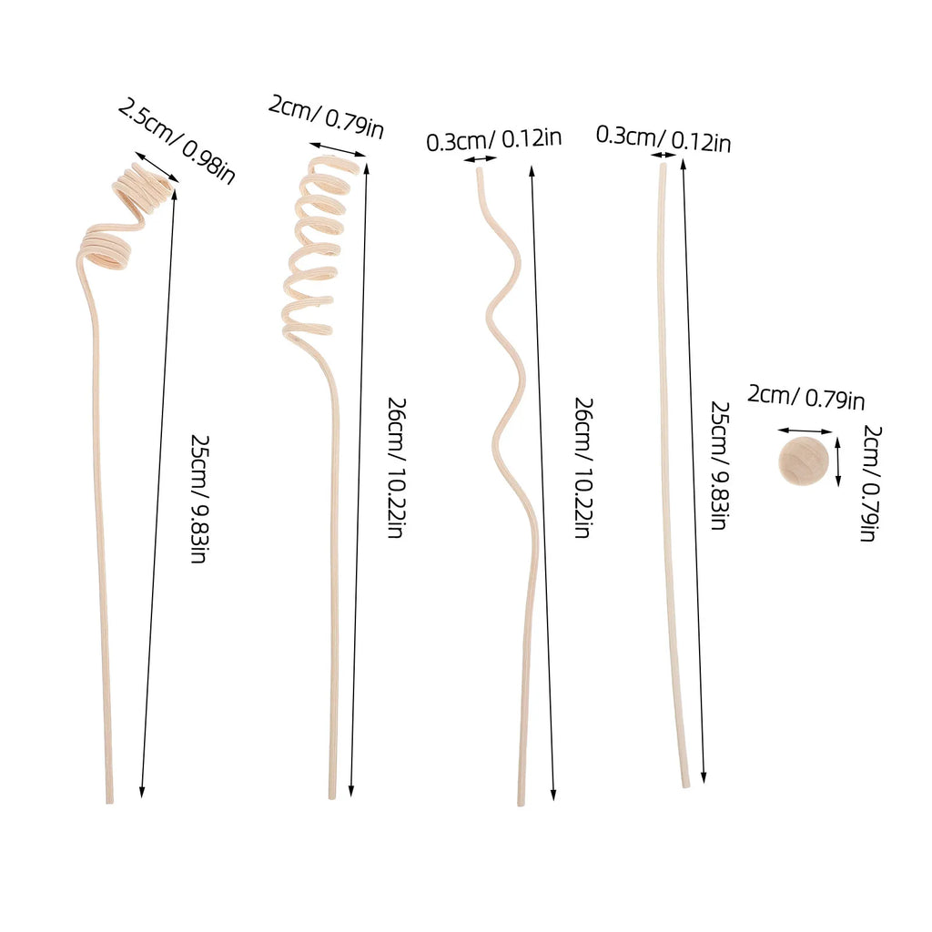 25-Pack Rattan Reed Diffuser Sticks – Aromatherapy Replacement Reed Diffuser Sticks SWANS