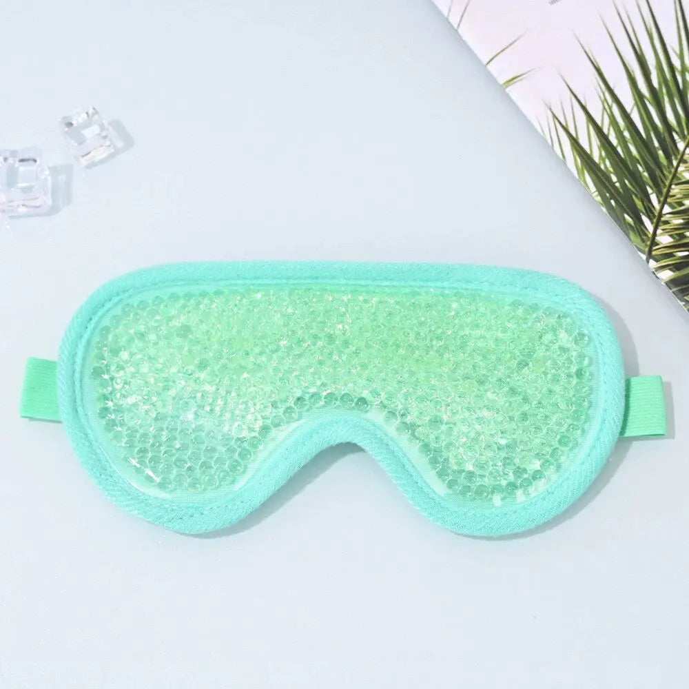 Reusable Gel Eye Mask – Hot & Cold Therapy for Puffy Eyes Gel Eye Mask SWANS Green One Size