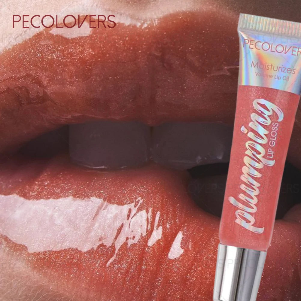 Waterproof Glitter Lip Oil – Clear Nourishing Lip Gloss Glitter Lip Gloss SWANS