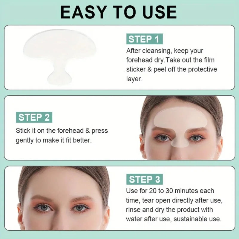 Silicone Gel Facial Patches – Forehead, Eye & Smile Lines Facial Skin Patches SWANS
