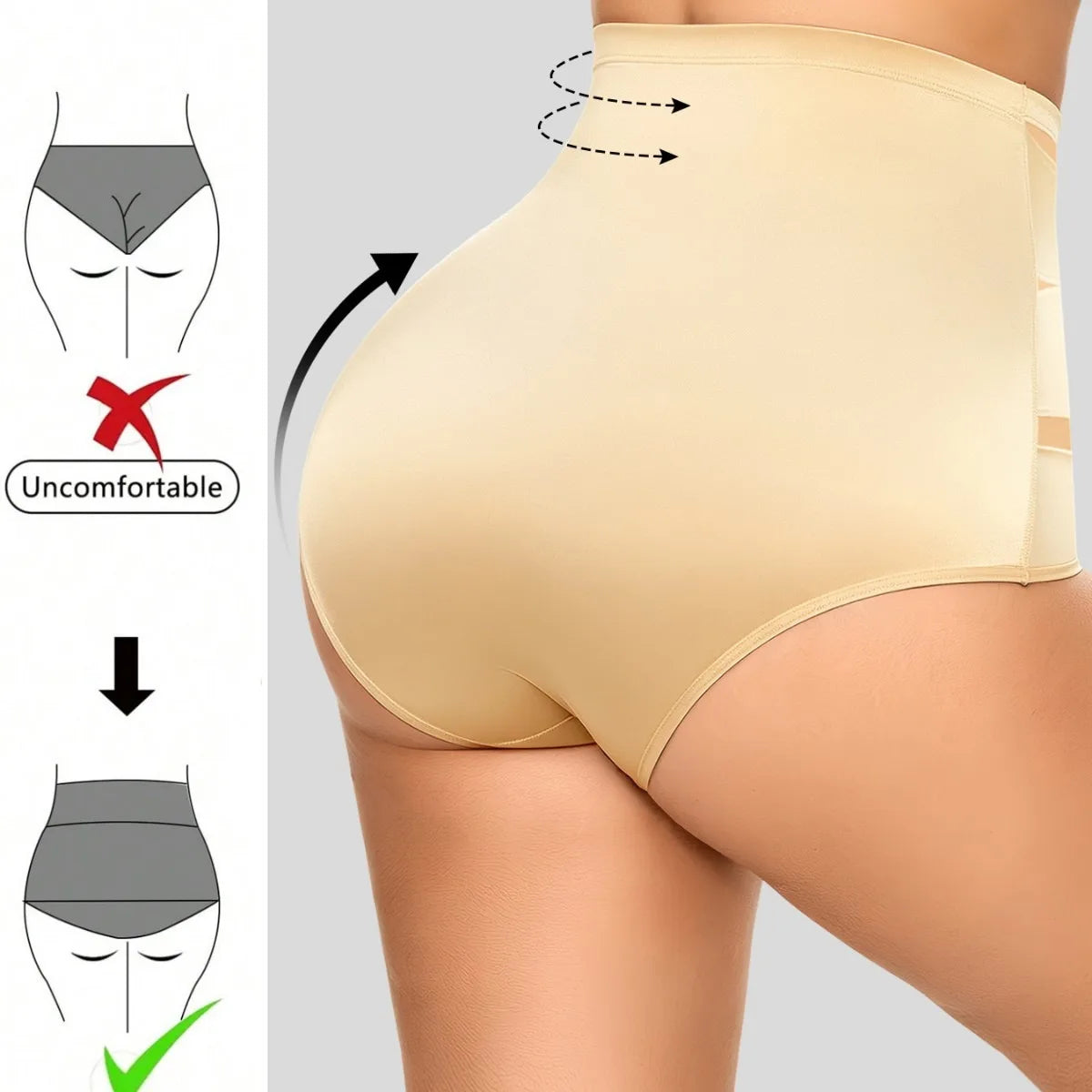 Women's High Waist Mesh Tummy Control Shapewear & Butt Lifter Women's Shapewear SWANS