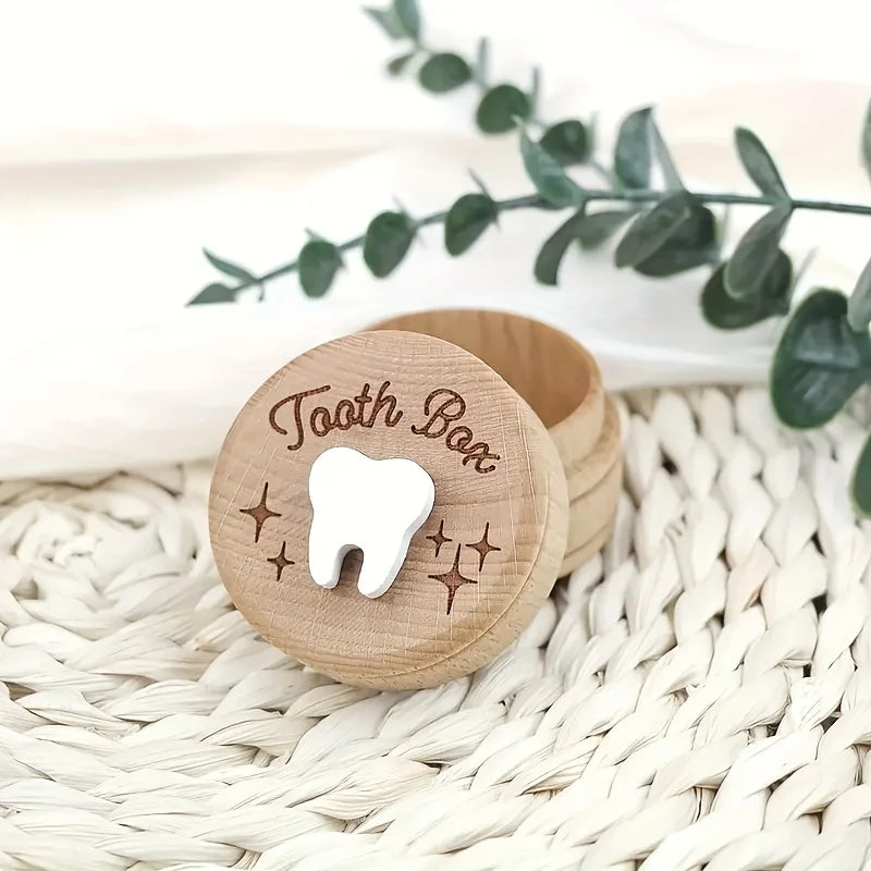 Wooden Tooth Fairy Box – Unfinished Wood Baby Keepsake Wood Keepsake Box SWANS