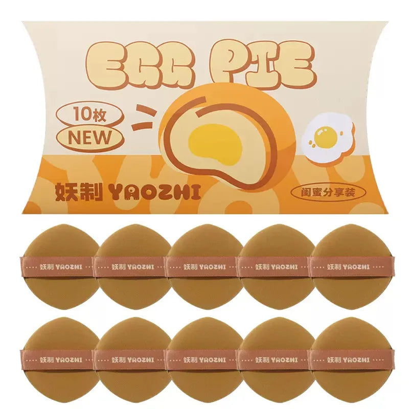 YAOZHI 10-Pack Air Cushion Makeup Sponge Puffs – Wet & Dry Makeup Sponge Puff SWANS Yellow