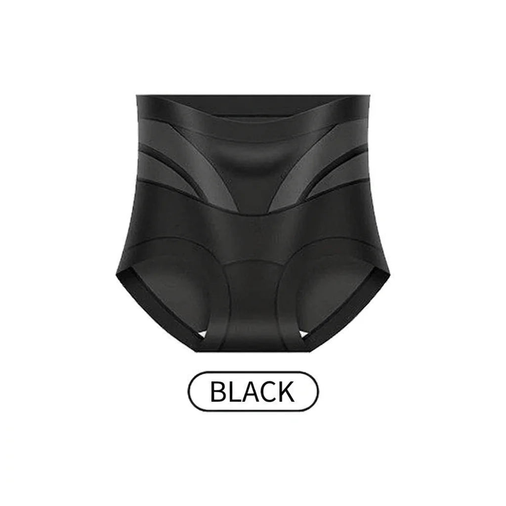 Women's High Waist Tummy Control Mesh Briefs – Cotton Crotch Women's Briefs SWANS Black XXL One Size