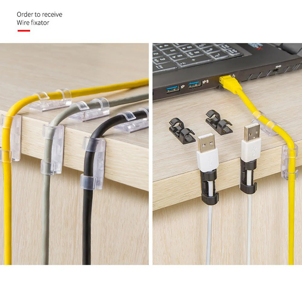 Cable Organizer Clips – Desktop Cord & Wire Management Cable Organizer Clips SWANS