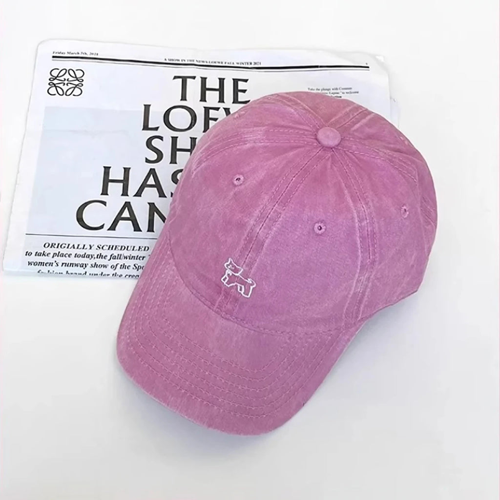 Embroidery Cat Baseball Cap – Unisex Adjustable Sun Hat Baseball Cap SWANS