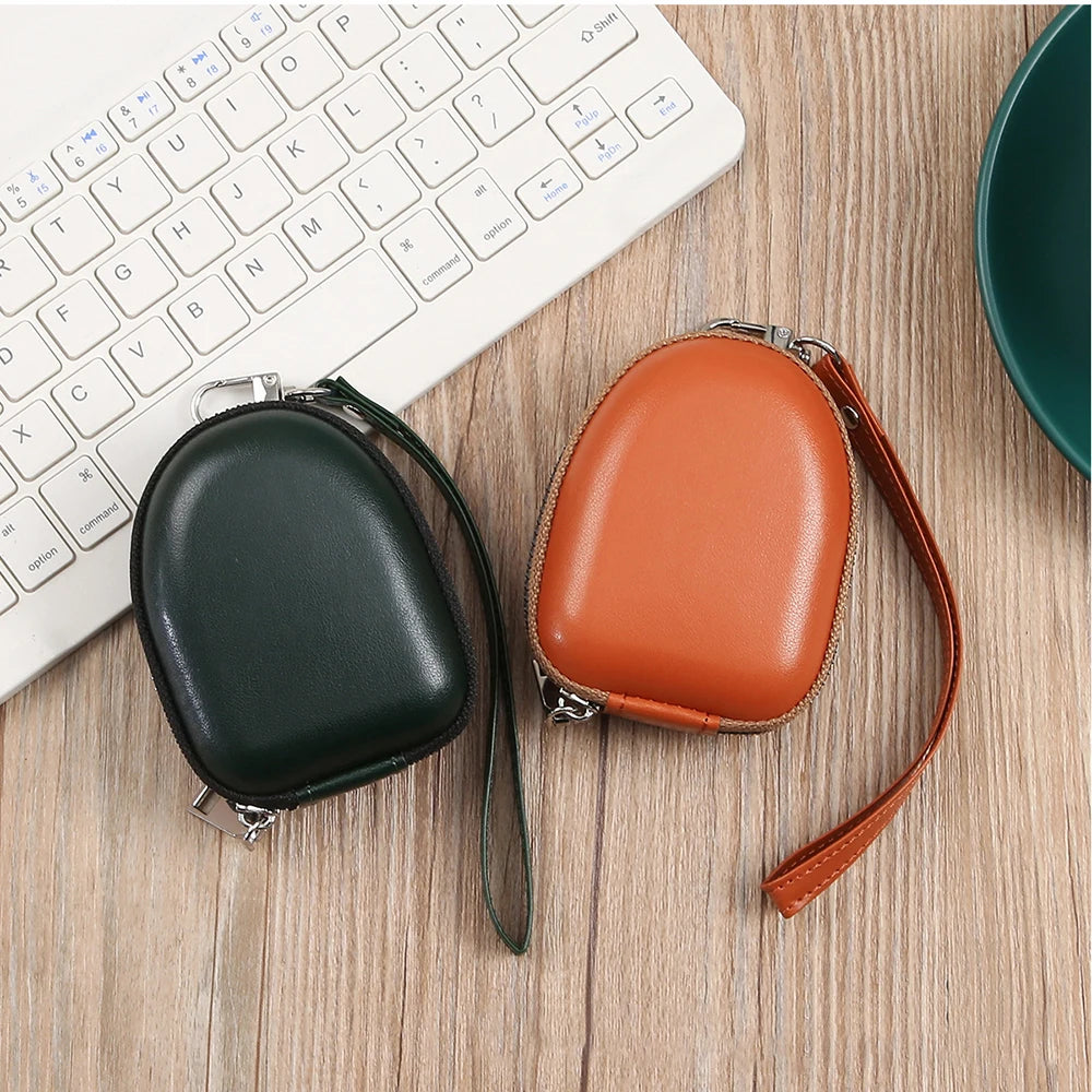 PU Leather AirPods Case Coin Purse Travel Organizer Bag Coin Purse Organizer SWANS