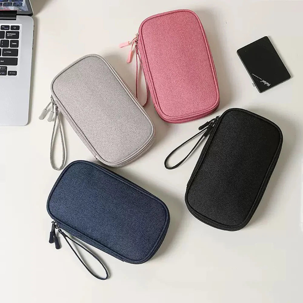 SWANS Double Layer Travel Digital Organizer Pouch Travel Organizer Pouch SWANS