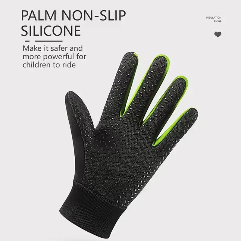 Kids Winter Thermal Gloves Water-Resistant Anti-Slip 5–13 Yrs Kids Winter Gloves SWANS