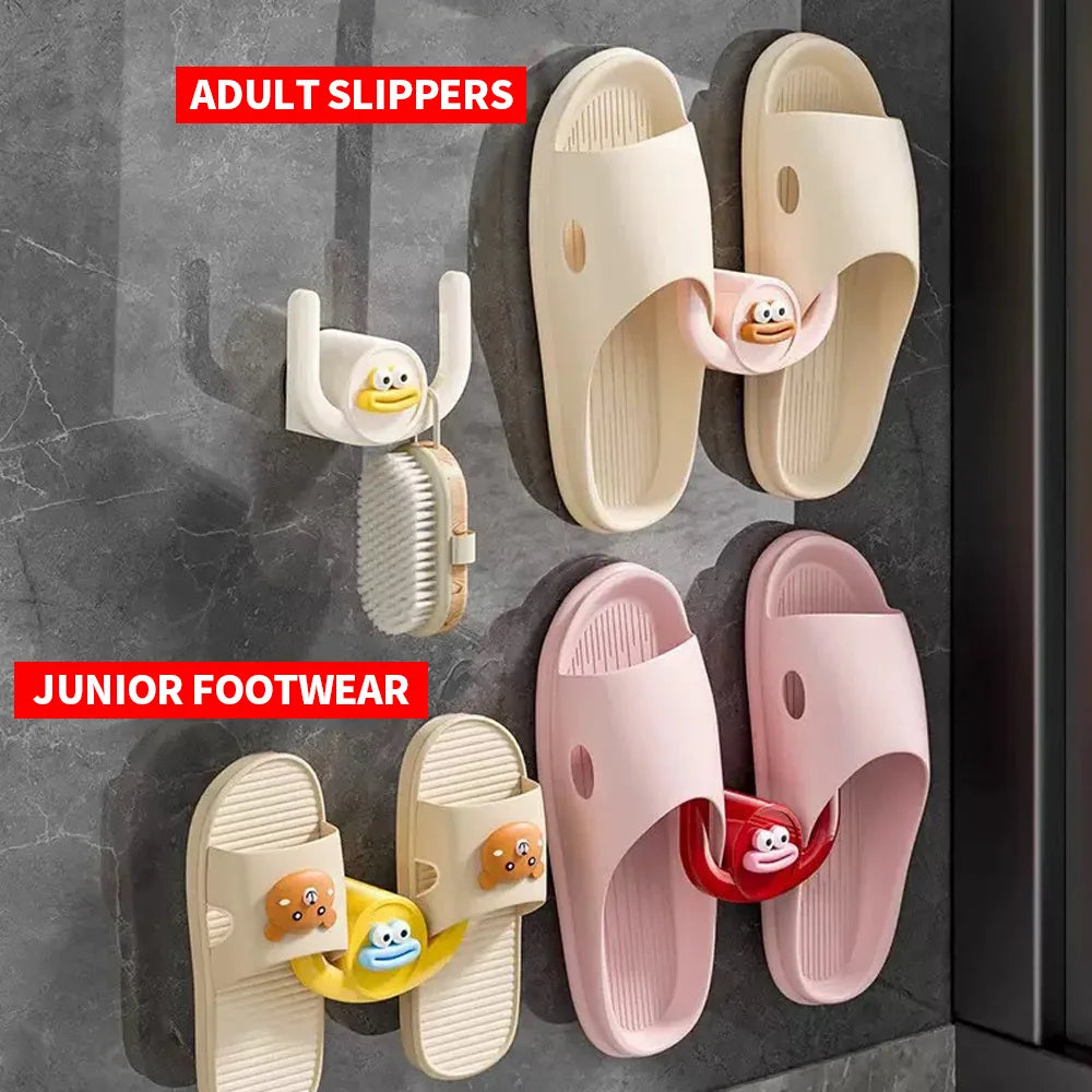 SWANS Adhesive Bathroom Slipper Hook – No Drill Storage Adhesive Wall Hook SWANS
