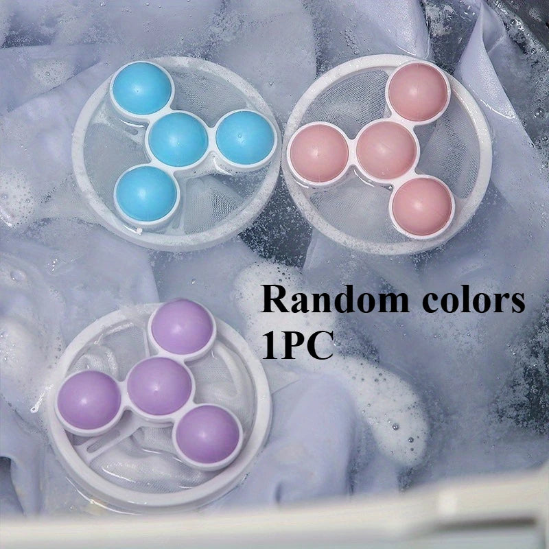 SWANS Washing Machine Lint Filter Bag & Laundry Cleaning Ball Laundry Lint Filter SWANS Random colors 1PC