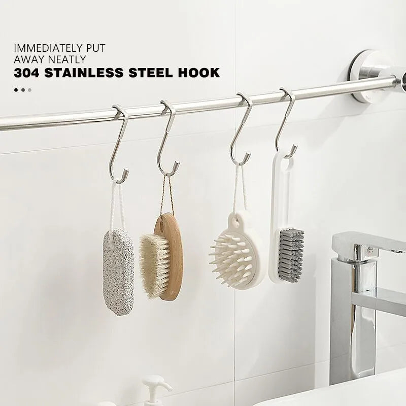 SWANS S-Hook Stainless Steel Door & Cabinet Organizer 1-3 Pack Storage Hook SWANS