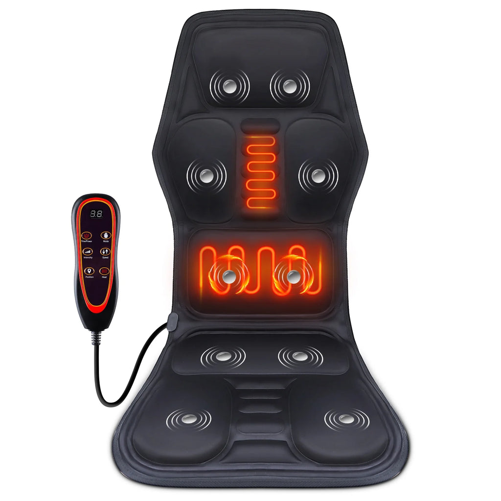 Hailicare Heating Back Shoulder Vibration Massage Mat Cushion Massage Mat Cushion SWANS