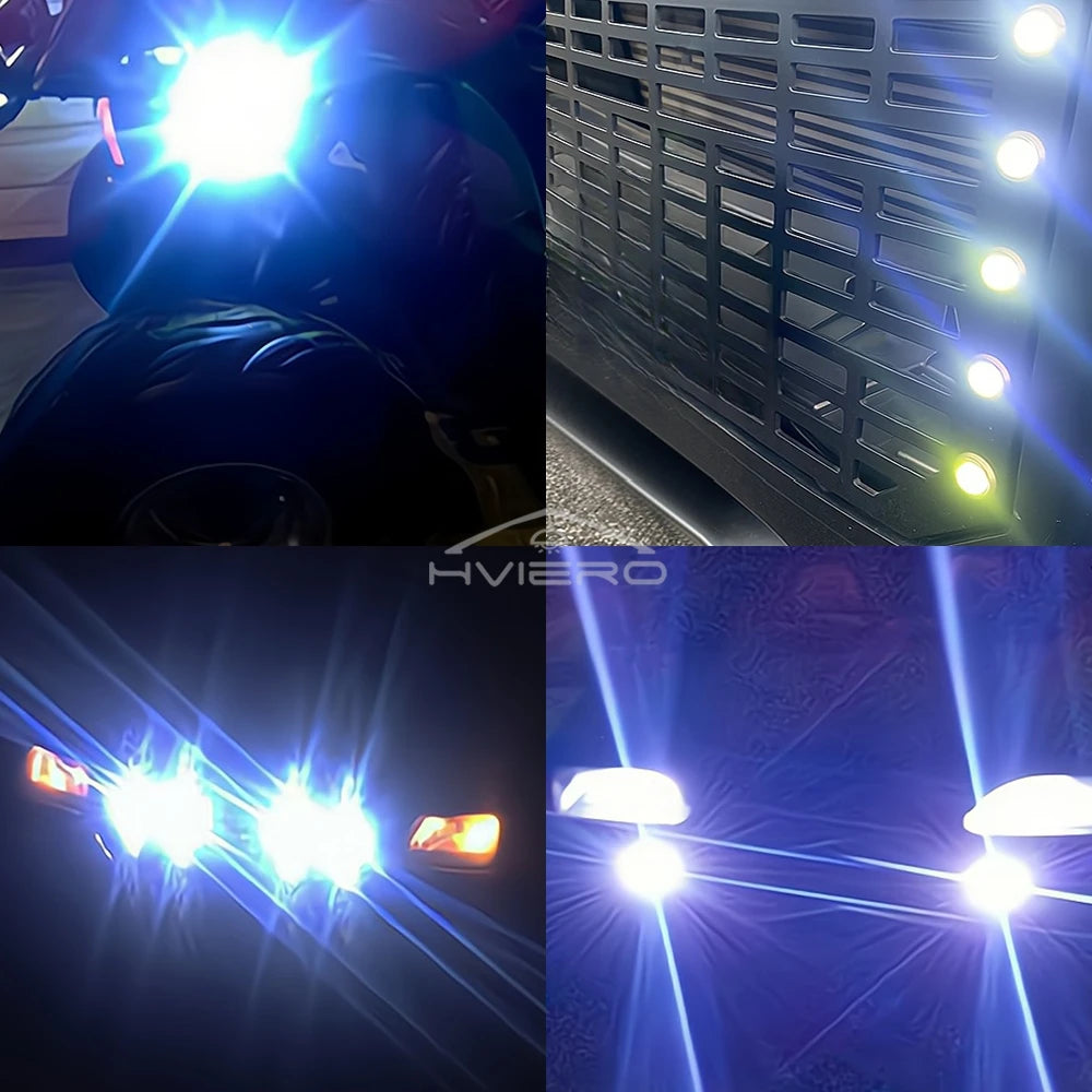 10-Pack 18mm Eagle Eye LED Car Lights 12V IP65 Multicolor DRL Eagle Eye LED Light SWANS