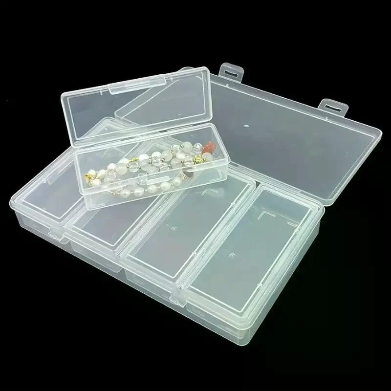 Clear Plastic Storage Box with 4 Removable Dividers | Organizer Storage Organizer Box SWANS