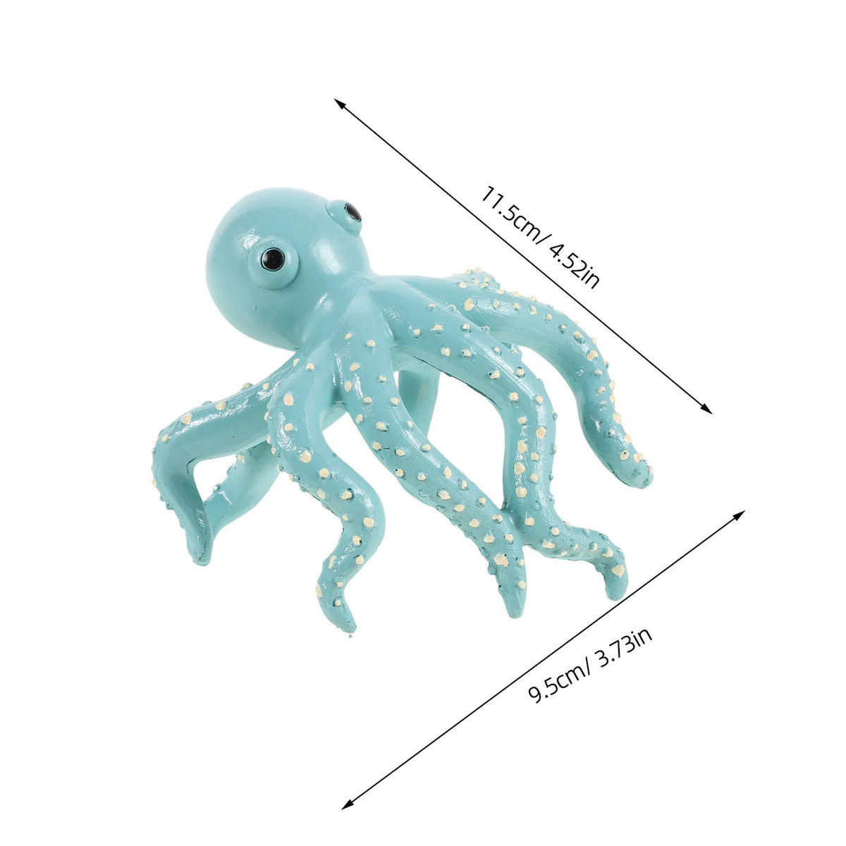 Climbing Octopus Resin Figurine – Pot Hugger & Aquarium Decor Resin Figurine SWANS