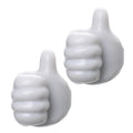 2-Pack Self-Adhesive Thumb Wall Hooks – Cable & Key Organizer Adhesive Wall Hooks SWANS Grey 2pcs