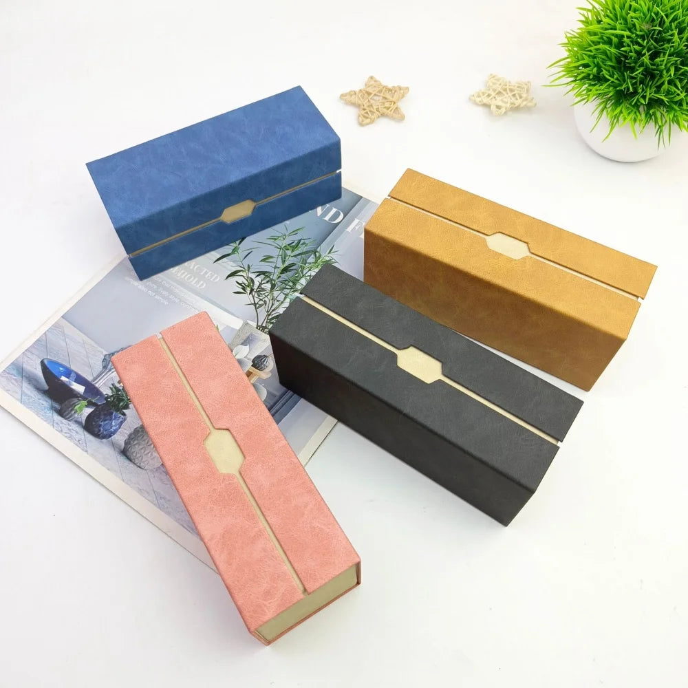 Double Layer PU Leather Glasses Case – 2 Pair Eyewear Storage Eyewear Storage Case SWANS