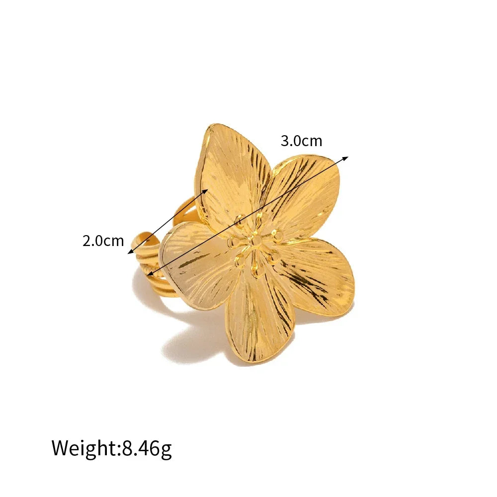 Women's Pearl Gold Stainless Steel Ring – Fashion Jewelry Fashion Ring SWANS Golden 4