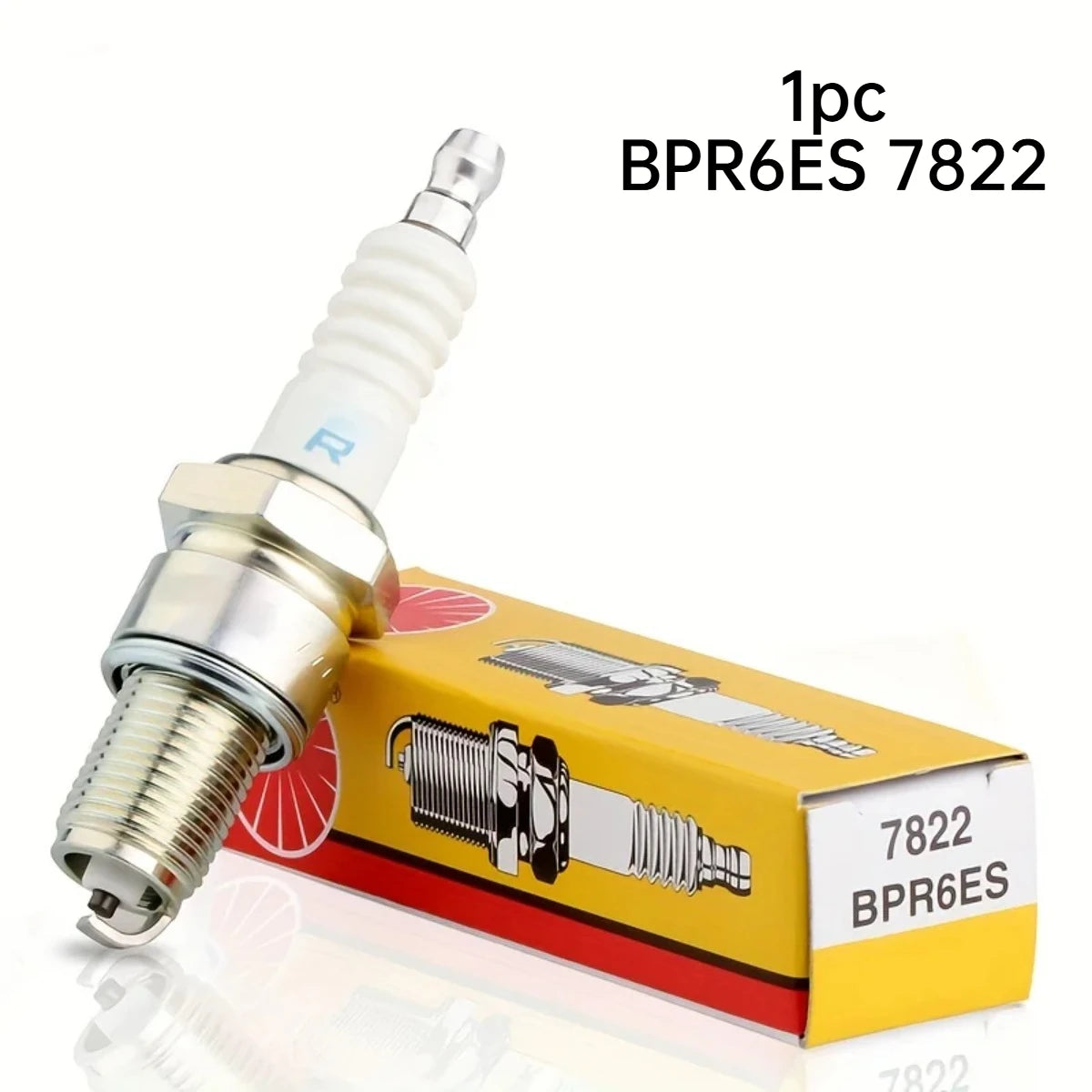 NGK BPR6ES 7822 Nickel Spark Plugs – Car, Motorcycle & Mower Nickel Spark Plug SWANS 1pc-BPR6ES 7822