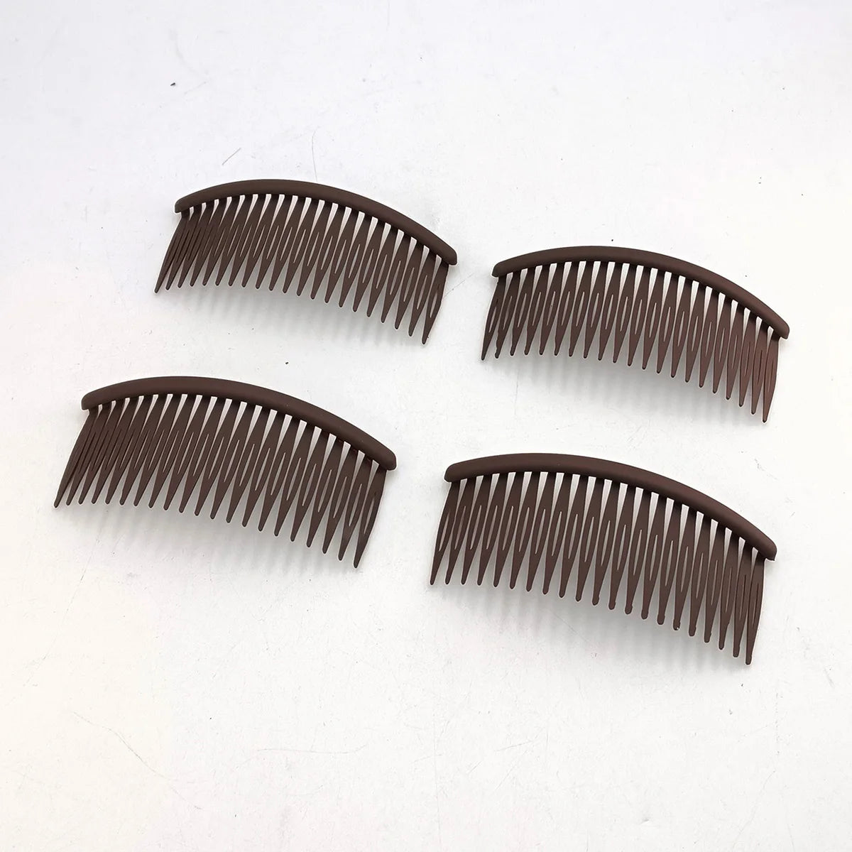 Vintage Curved Hair Side Combs 21 Teeth – 4/8/12 Pack Women Hair Side Combs SWANS 4 PCS A