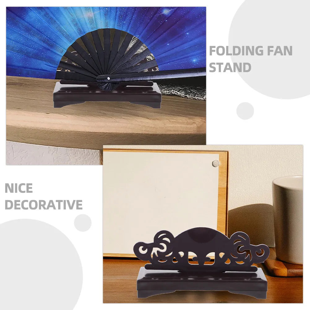 3-Pack Folding Fan Display Stand – Plastic Table Holder Fan Display Stand SWANS