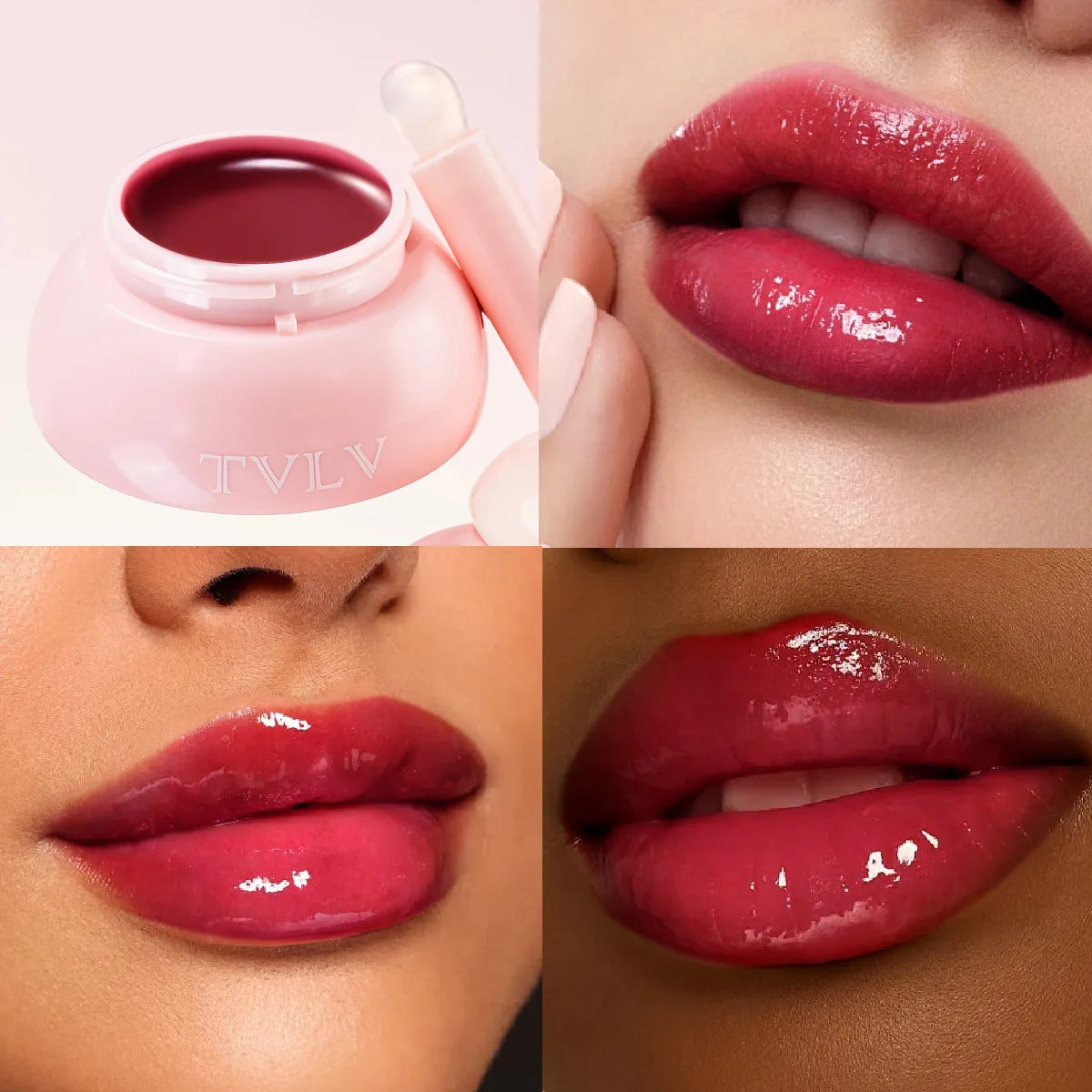 TVLV Jelly Lip Mask – Tinted Moisturizing Lip Balm 4g Tinted Lip Balm SWANS 6809-6