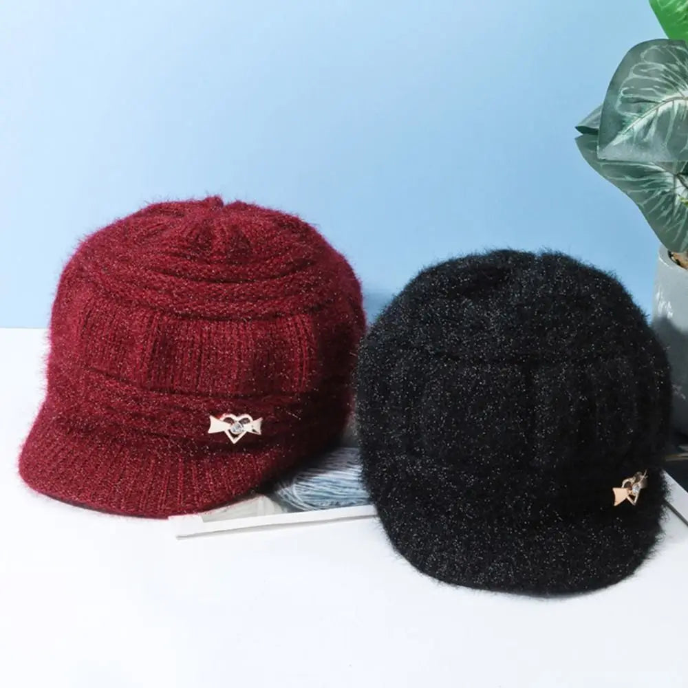 Women's Winter Knitted Beanie Hat – Warm Windproof Cap Knitted Beanie Hat SWANS