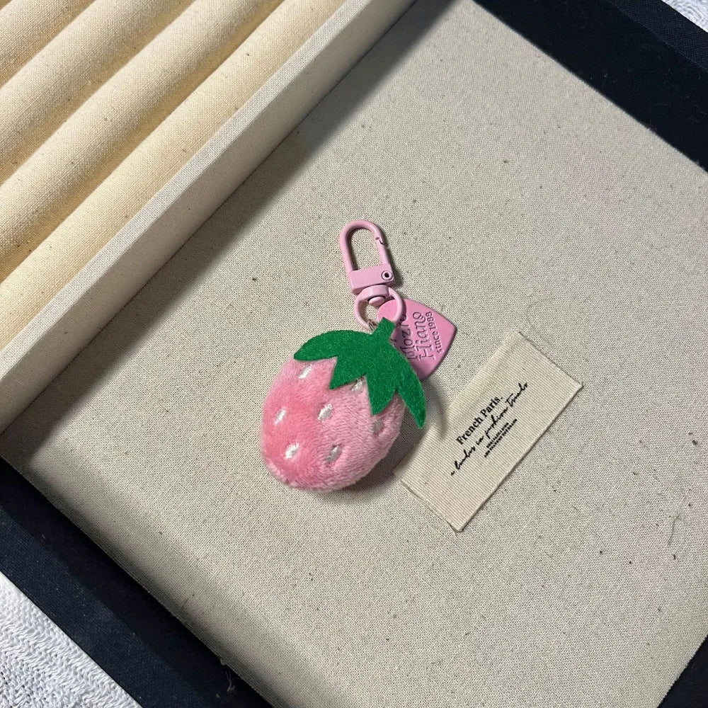 Strawberry Coin Purse Zipper Card Holder Mini Makeup Bag Coin Purse SWANS 1pc Pendant