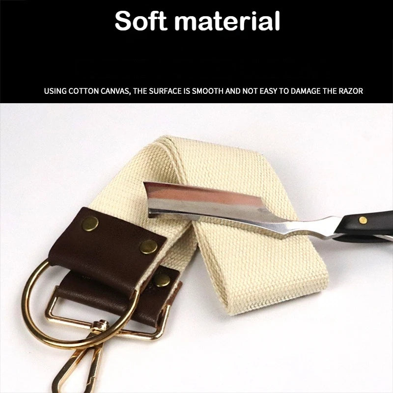SWANS Leather Shaving Strop – Portable Blade Sharpening Belt Blade Sharpening Strop SWANS