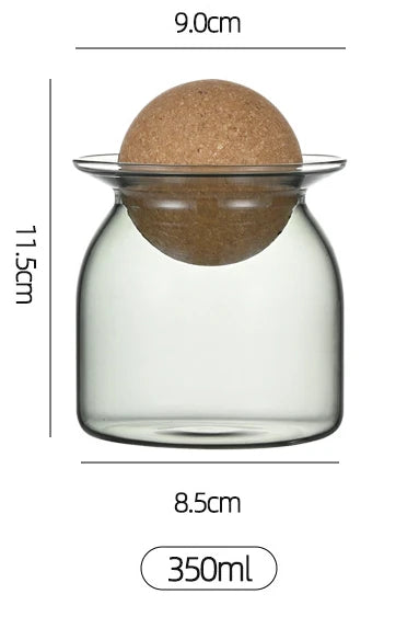 Retro Sealed Glass Coffee Bean Storage Jar – Large Capacity Glass Storage Jar SWANS B