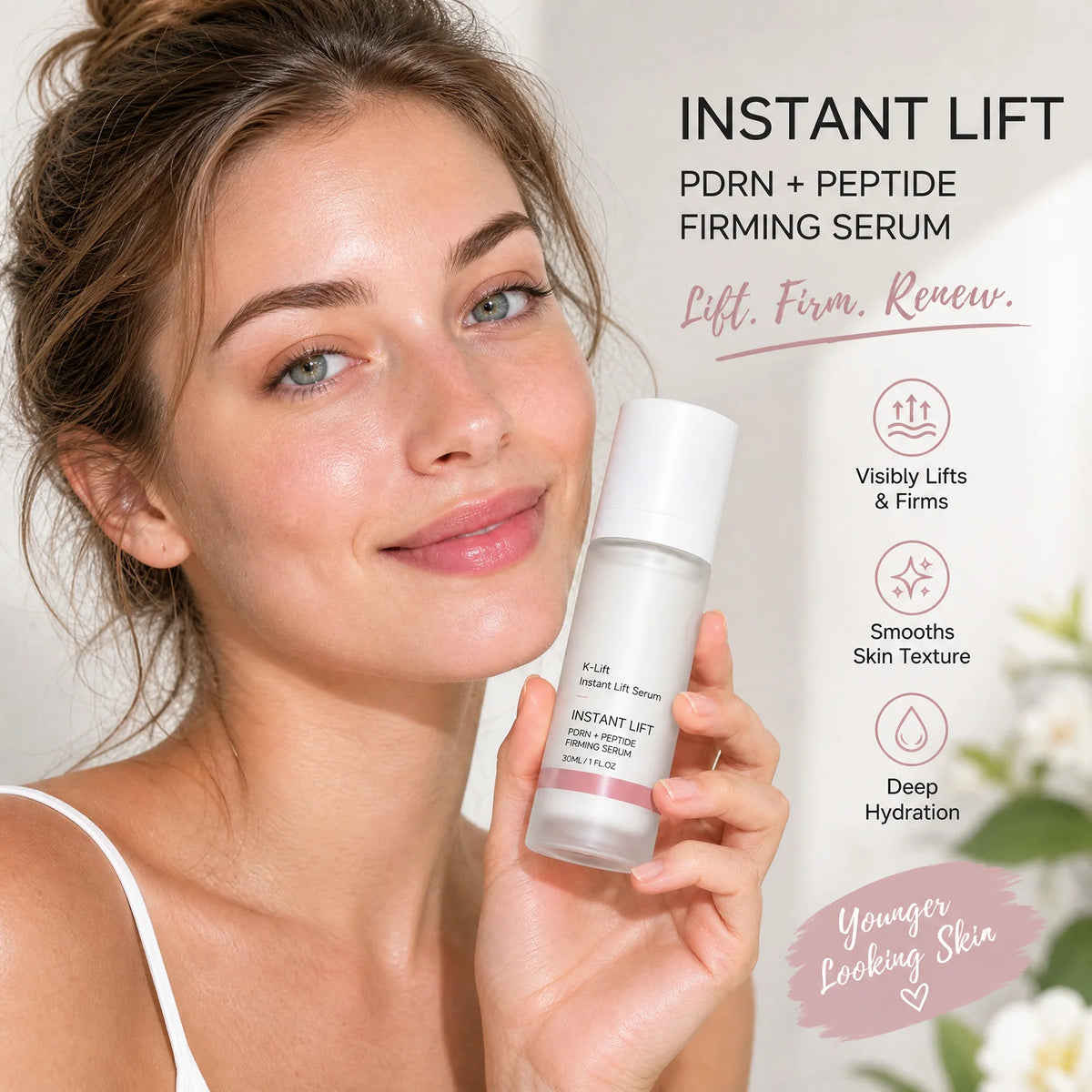 VIARELINE PDRN Peptide Face Serum – Firming & Brightening Face Serum SWANS