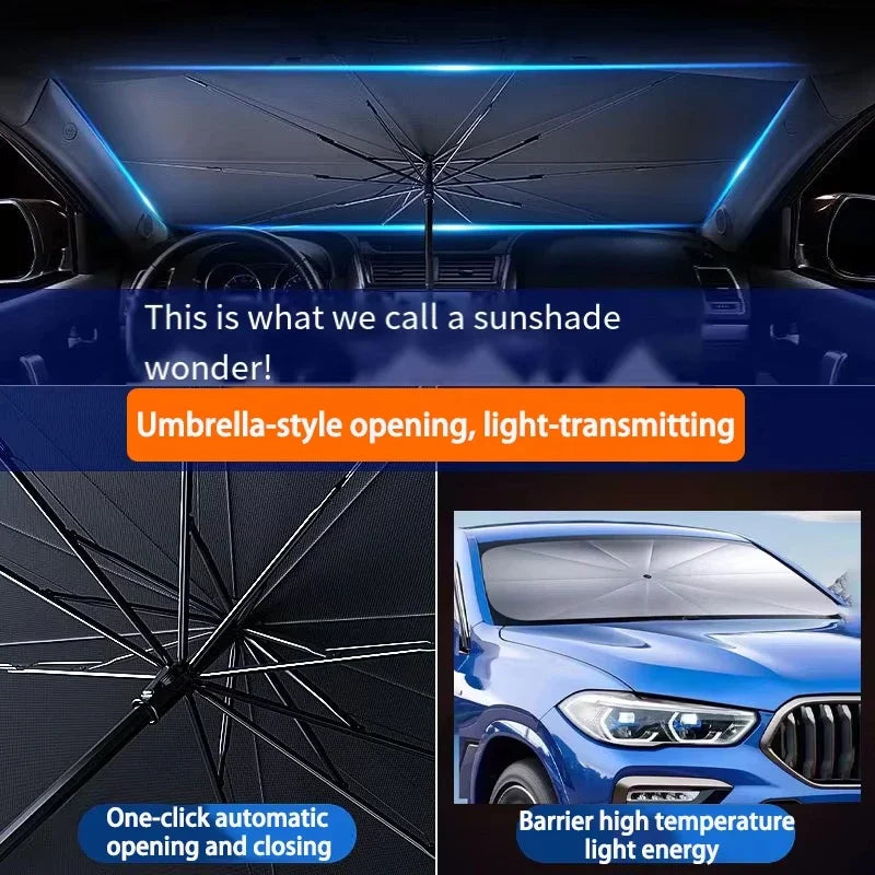SWANS Foldable Car Windshield Sunshade – UV & Heat Protection Car Windshield Sunshade SWANS