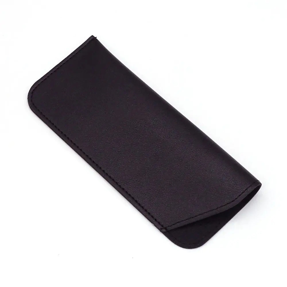 Soft PU Leather Glasses Case – Portable Unisex Eyewear Bag Eyewear Case SWANS black
