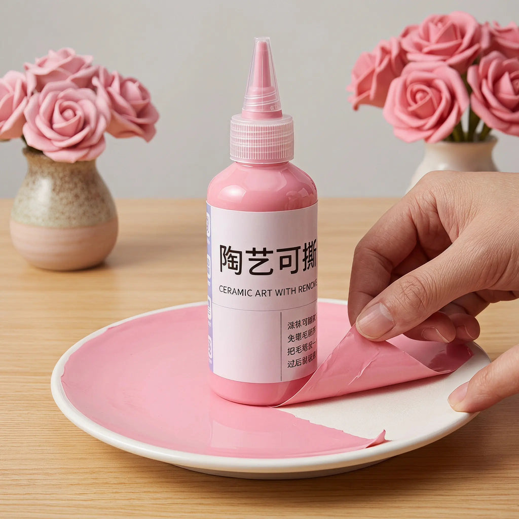 Peelable Pottery Masking Fluid – Ceramic Glaze Resist Coating Ceramic Masking Fluid SWANS