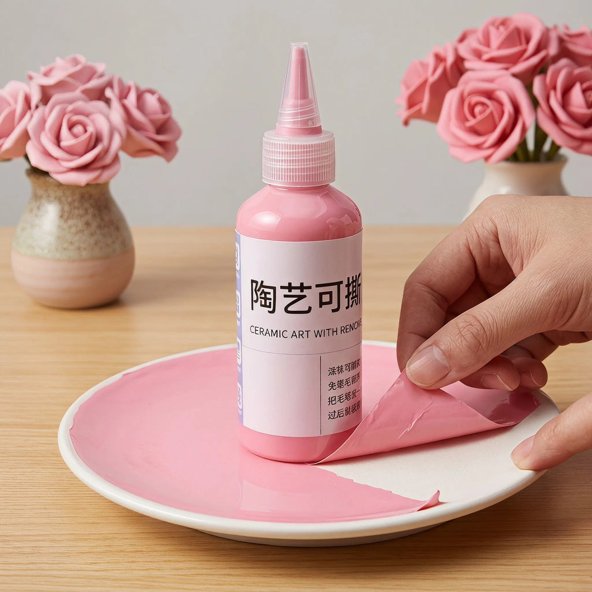 Peelable Pottery Masking Fluid – Ceramic Glaze Resist Coating Ceramic Masking Fluid SWANS