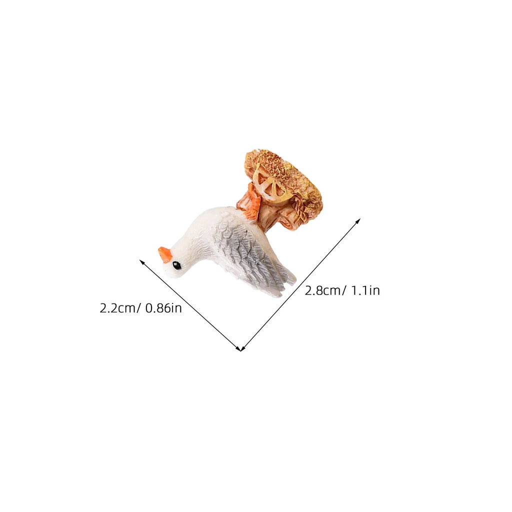 12-Pack Mini Seagull Figurines – Coastal Mediterranean Décor Miniature Bird Figurines SWANS