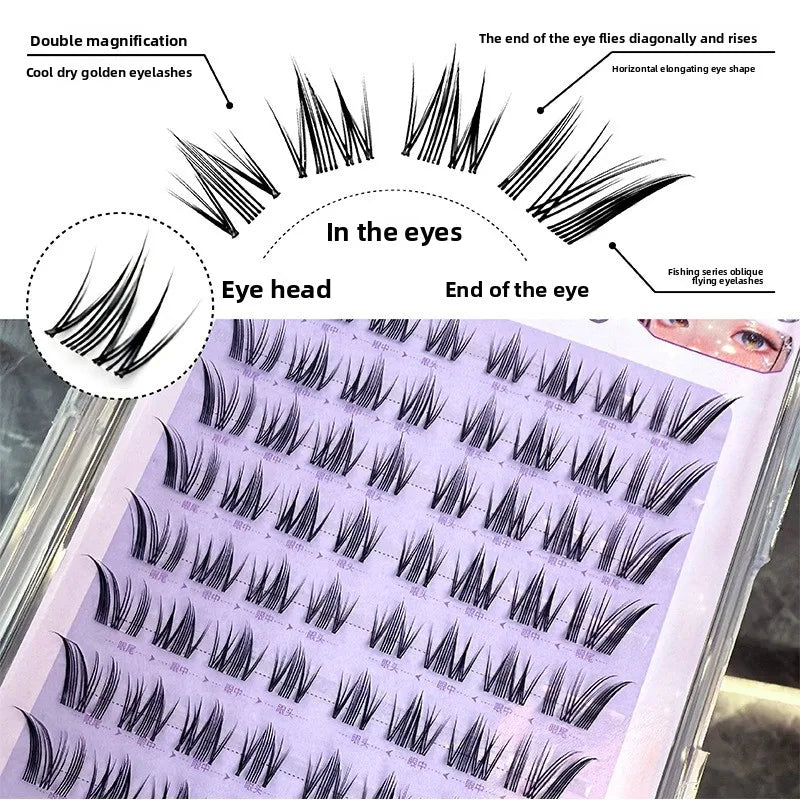 Self-Adhesive False Eyelashes – Fox Eye, Cat Eye & Wispy False Eyelashes SWANS