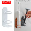 SWANS No-Drill Wall Mounted Toothbrush Holder | Metal Look Toothbrush Holder SWANS 1 piece WHITE S