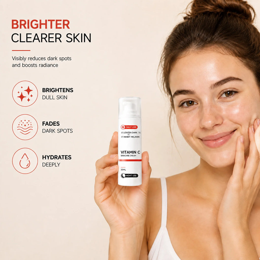 SWANS Vitamin C Day & Night Cream – Brightening & Hydrating Brightening Face Cream SWANS