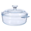 SWANS 0.8L Oval Glass Casserole Dish with Lid & Handles Glass Casserole Dish SWANS Default Title