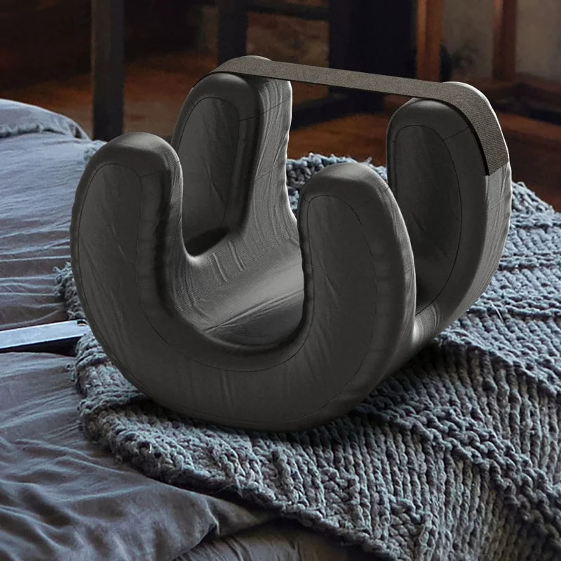 SWANS Anti-Wrinkle Face Contour Sleep Pillow & Neck Cushion Sleep Contour Pillow SWANS 1pcs black