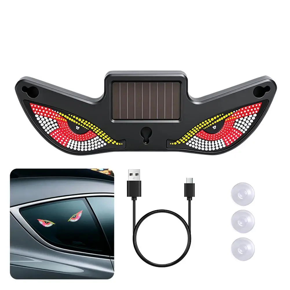 Solar Demon Eye Car LED Atmosphere Light | Dual Charge Car Atmosphere Light SWANS A