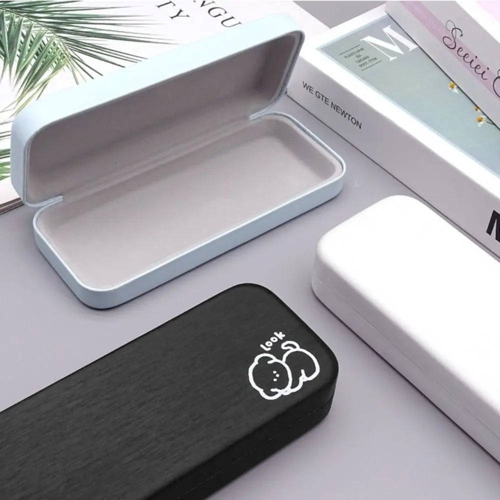 Portable Leather Glasses Case – Lightweight Eyewear Box Eyeglass Case SWANS