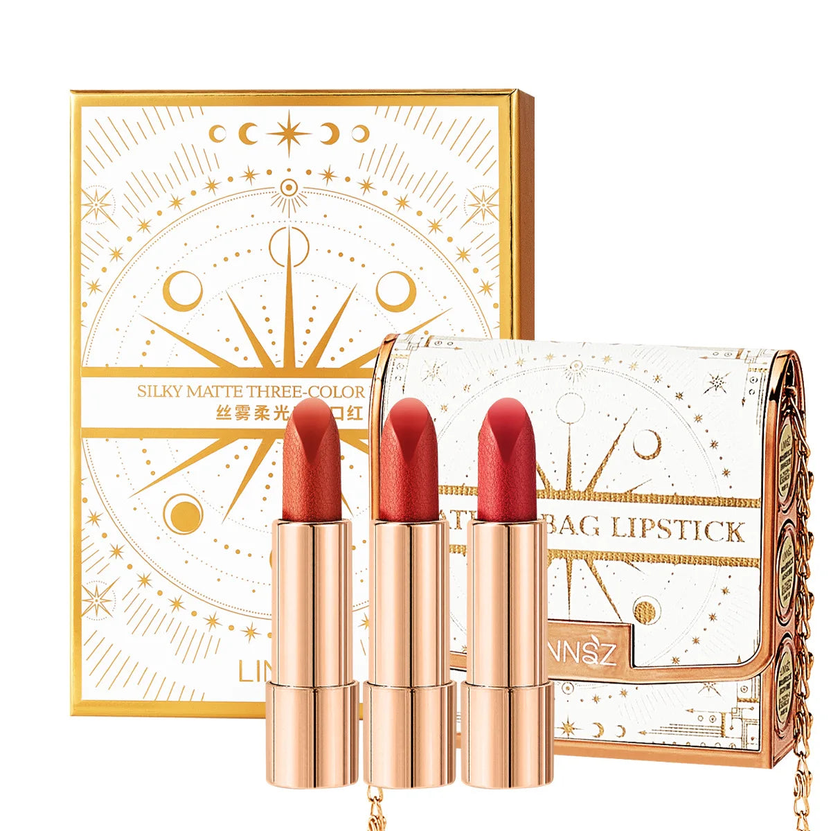 TVLV 3-Piece Matte Lipstick Set – Long-Lasting No Transfer Matte Lipstick Set SWANS