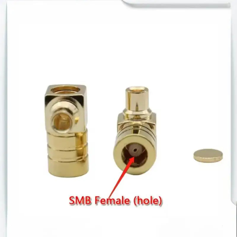 SMB Female 90° Right Angle RF Connector 50Ω – RG405 RG086 RF Coaxial Connector SWANS